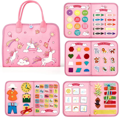 Montessori Busy Board Sensory Learning Toy