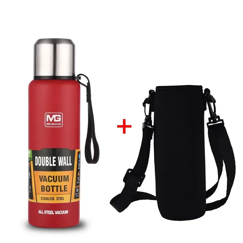 Glomexia Insulated Stainless Steel Thermos Bottle – 500ml to 1500ml