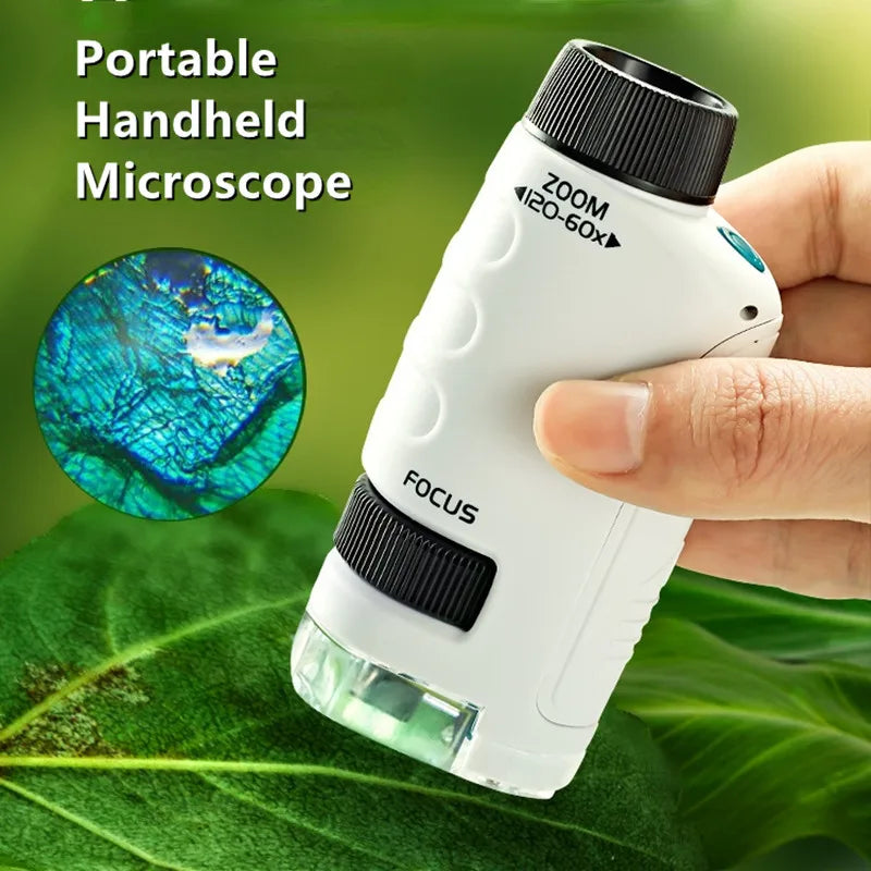 Glomexia Pocket Microscope for Kids (60–120X) 🔬