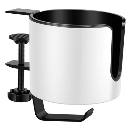 ☕ Desk Cup Holder Clamp – Adjustable Table Coffee & Bottle Organizer 🔧