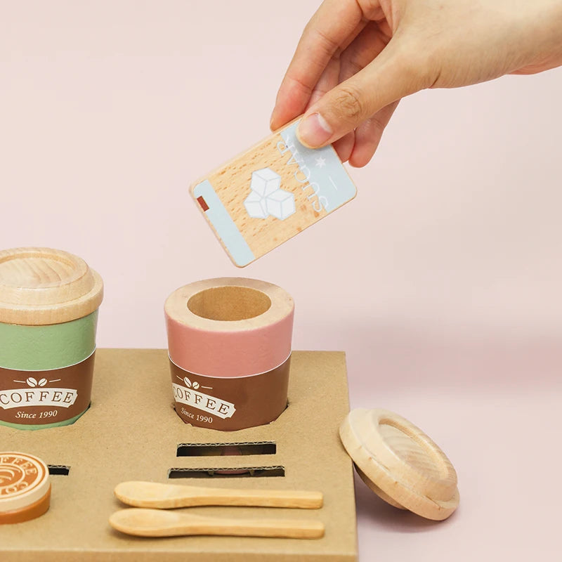 Glomexia Wooden Coffee Play Set