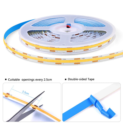 💡✋ Dimmable COB LED Cabinet Light | Touch & Motion ✨