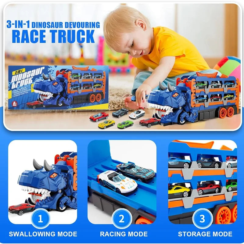 🦖 Glomexia Dino Race Truck Playset