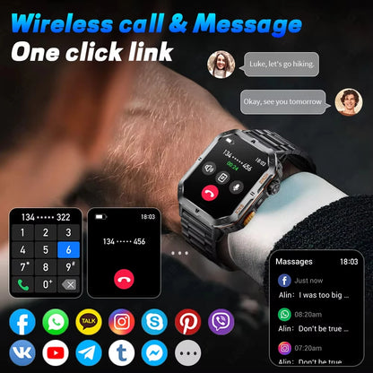 ⌚ 2.01” AMOLED GPS Smart Watch with Bluetooth Calling 🚀