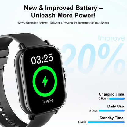Bluetooth Call Smart Watch – 1.83” Touch Fitness Tracker