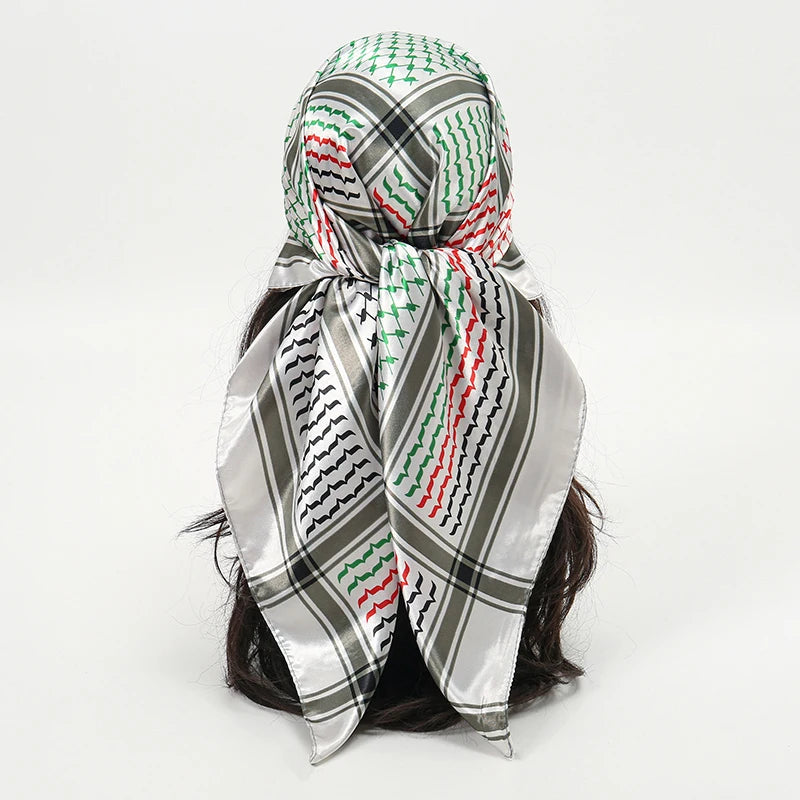 Premium 90x90 Paisley Fashion Scarf | Women Headband | GLOMEXIA