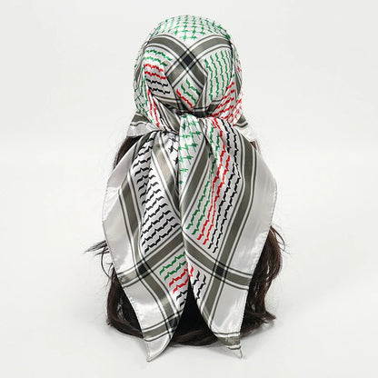 Premium 90x90 Paisley Fashion Scarf | Women Headband | GLOMEXIA