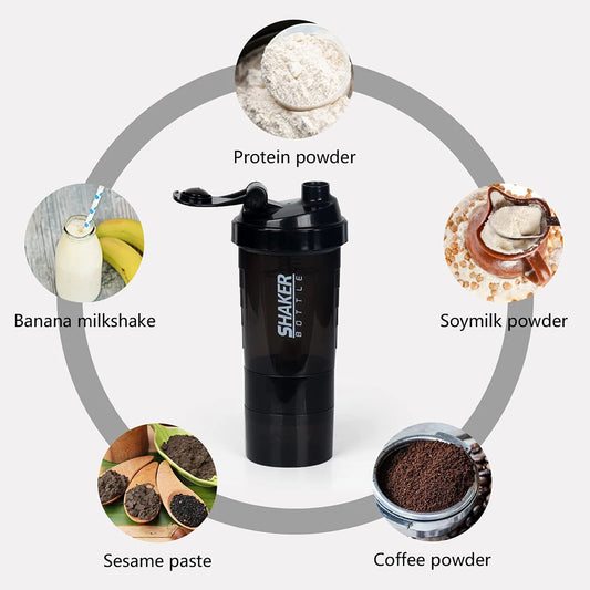 🥤 3 Layer Protein Shaker Bottle 💪🔥