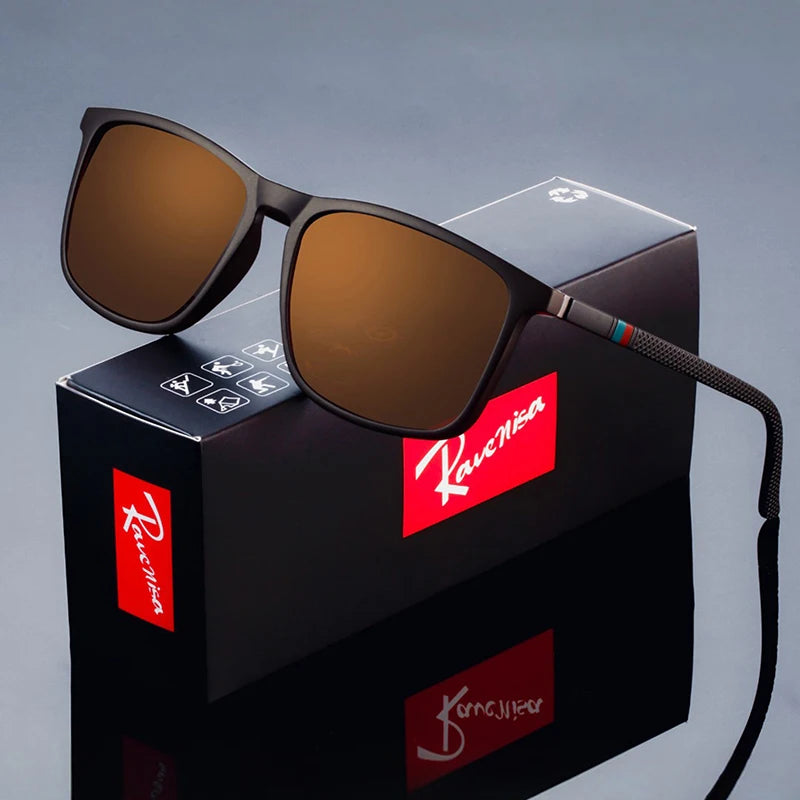 🌍 Glomexia – Polarized Rectangle Sunglasses for Men 😎🕶️