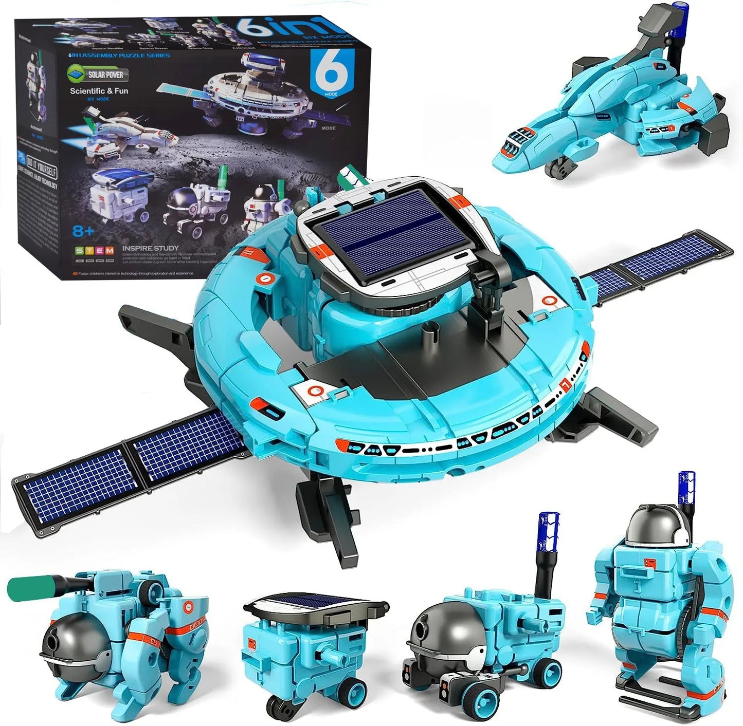 6-in-1 STEM Solar Robot Kit – Educational Science Building Toy