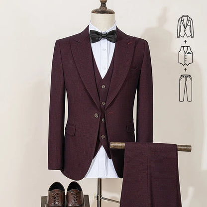 Men’s 3-Piece Slim Fit Suit 🤵 | Wedding & Business