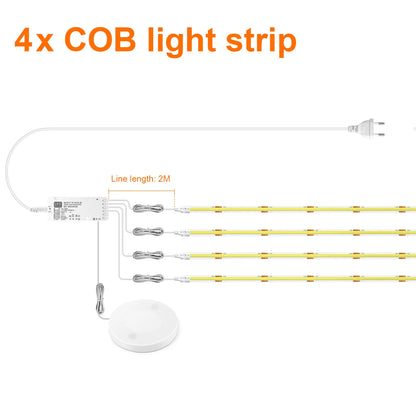 💡✋ Dimmable COB LED Cabinet Light | Touch & Motion ✨