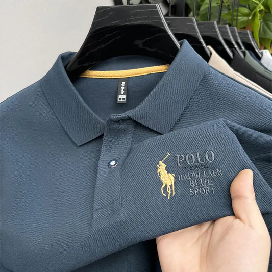 👔❄️ Men’s Formal Cotton Polo | Winter Business Style ✨