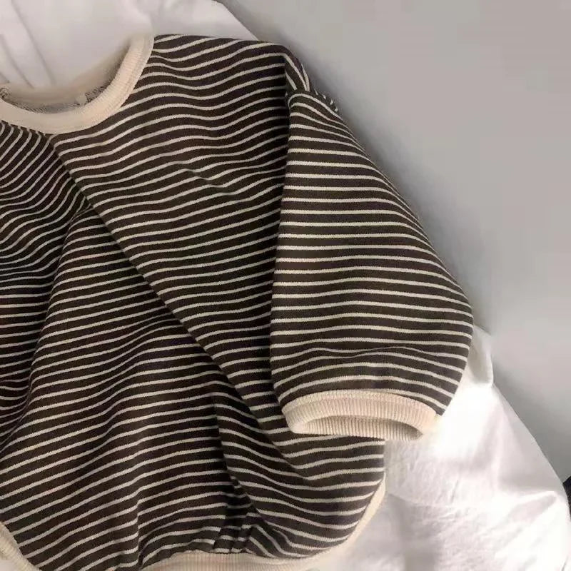 👕🍃 Kids Striped Full Sleeve Tee | Spring Casual 😊