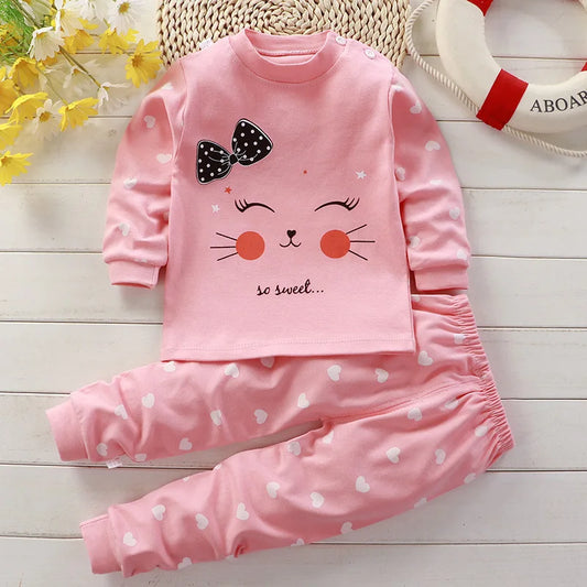 Premium Kids Autumn Pajama Set – Soft Long Sleeve Sleepwear