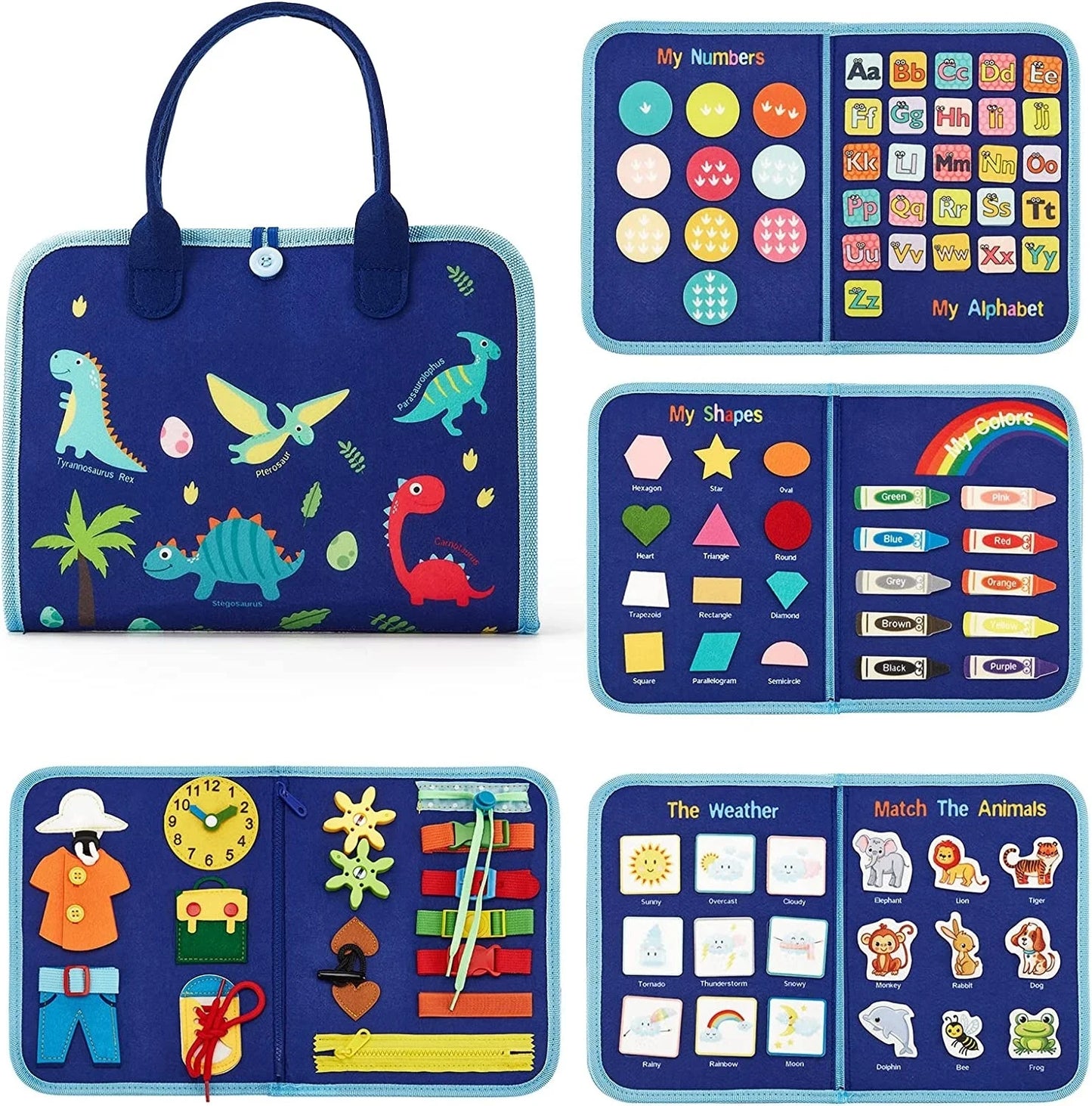 Montessori Busy Board Sensory Learning Toy