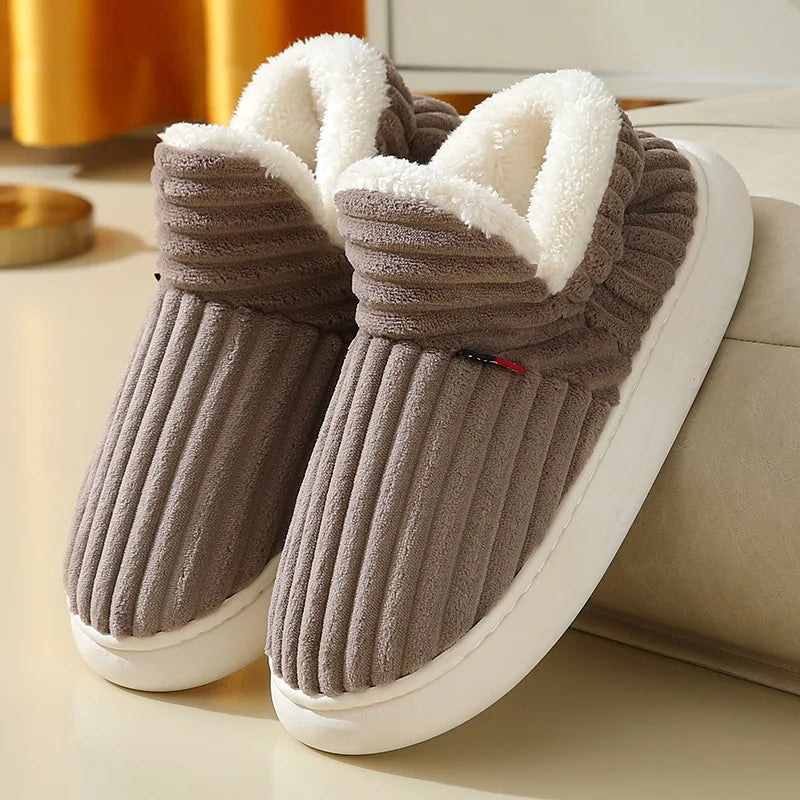 Glomexia Men’s Winter Fur Slippers ❄️👞