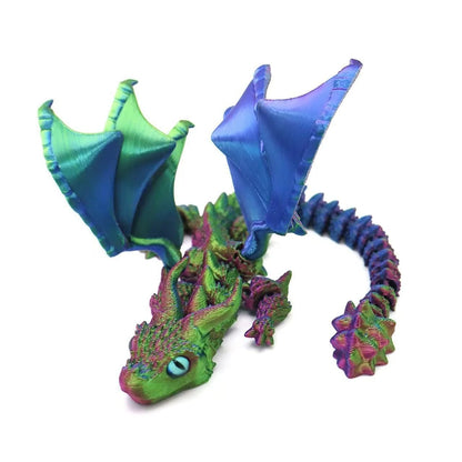 3D Printed Articulated Magic Dragon – Movable Joint Fidget Toy