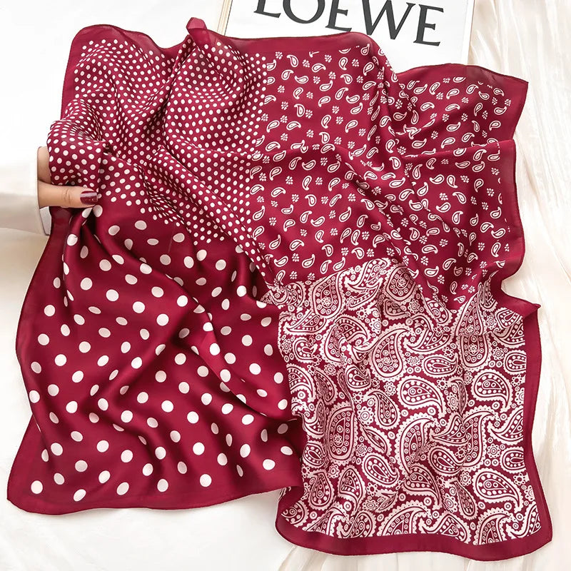 Women’s Luxury Silk Square Scarf Neckerchief