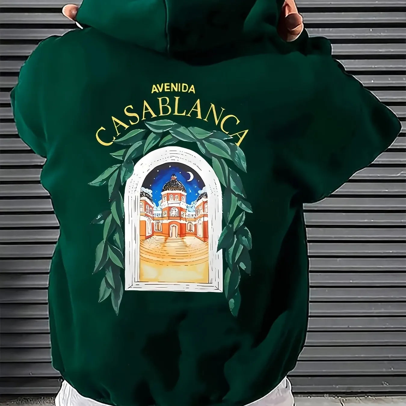🧥🔥 Men’s Printed Hooded Sweatshirt – Casual Winter Hoodie