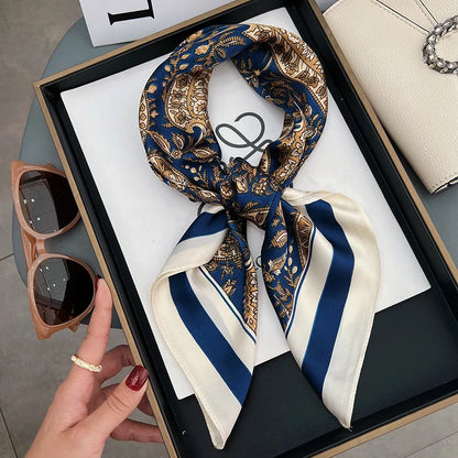 Women’s Luxury Silk Square Scarf Neckerchief