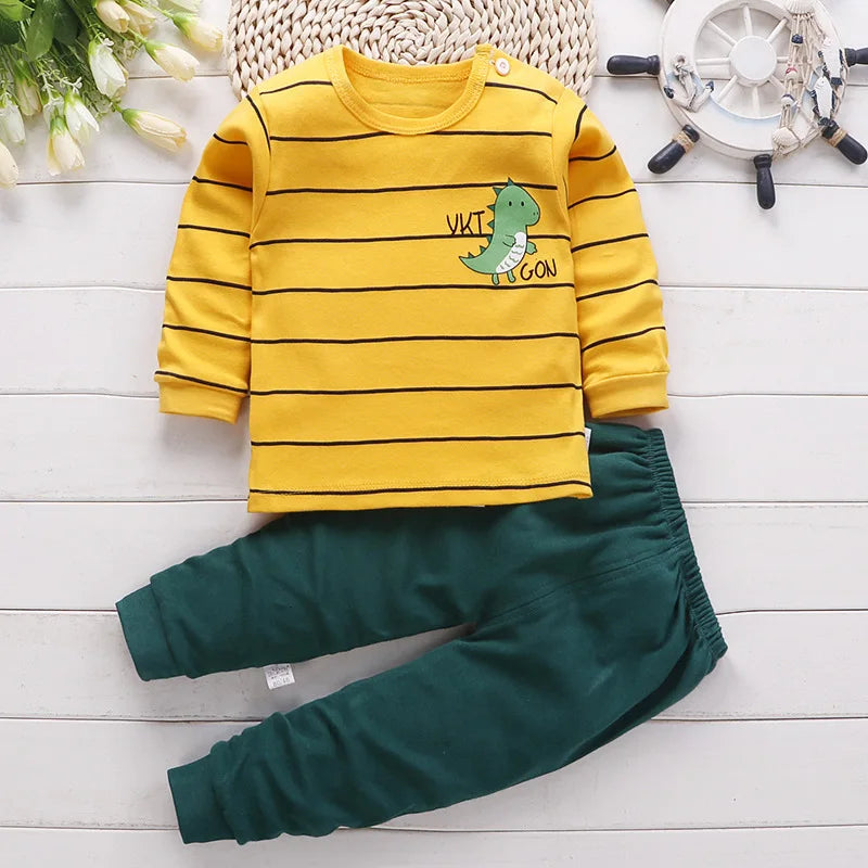 Premium Kids Autumn Pajama Set – Long Sleeve Nightwear Suit