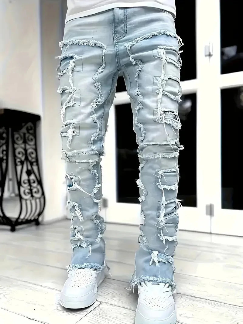 👖 Urban Stack Patchwork Skinny Jeans 🔥