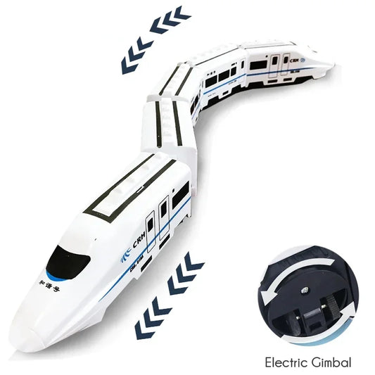 Kids DIY High-Speed Railway Train Set with Sound & Light