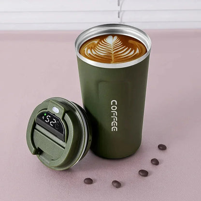 🌡️ Smart LED Temperature Thermos Cup (450ML) ☕✨
