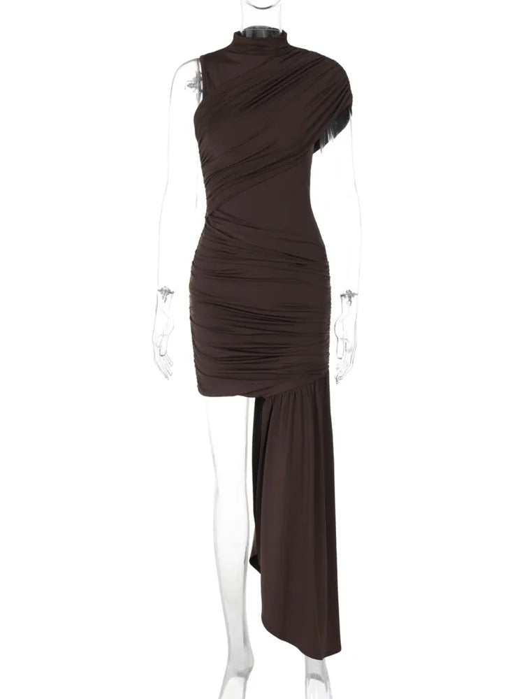 Glomexia Women’s Sexy Bodycon Maxi Dress – Sleeveless Slim Fit