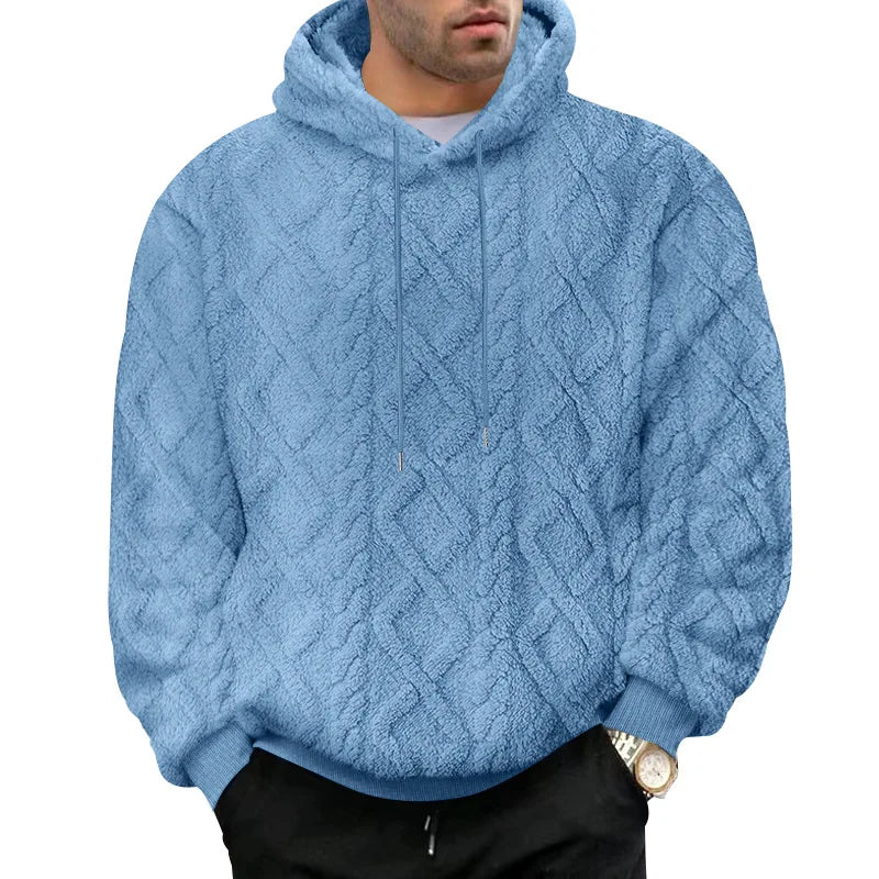 🧶 Jacquard Pullover Hoodie