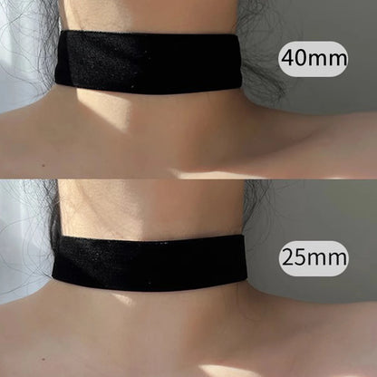 Black Velvet Gothic Choker Necklace