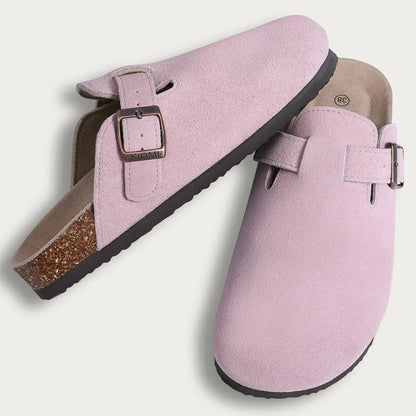 🥿 Suede Cork Clogs – Arch Support Comfort Mules (Unisex)