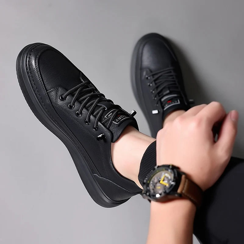 Luxury Men’s Leather Lace-Up Shoes