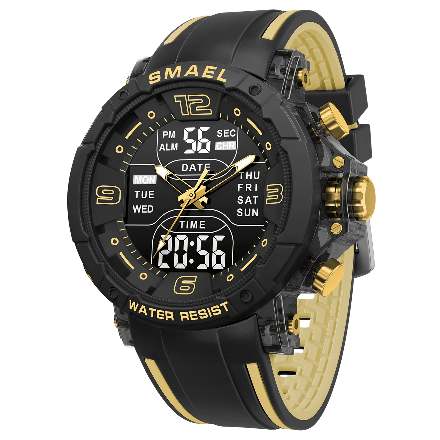 Men’s Analog Digital Sports Watch – Shock Resistant & Waterproof