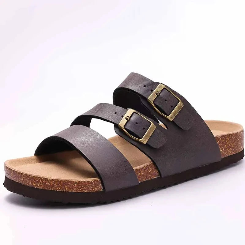 🥿 Women’s Cork Suede Mules Slippers – Classic Outdoor Comfort Shoes