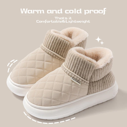 Glomexia Winter Cotton Shoes ❄️ | Thick Sole Anti-Slip Slippers