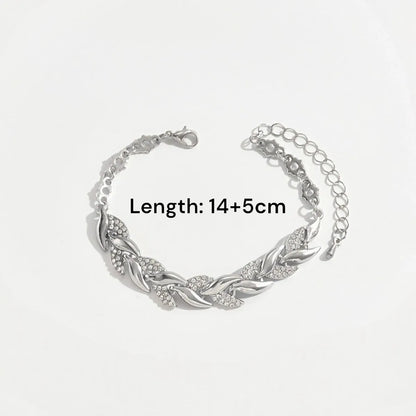 Premium Rhinestone Fish Tail Necklace Set – Elegant Jewelry