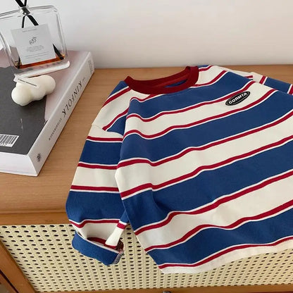 👶👕 Kids Stripe Full Sleeve Tee 🍂✨