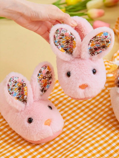 Kids Winter Indoor Slippers ❄️🥿 | Anti-Slip Unisex Comfort –
