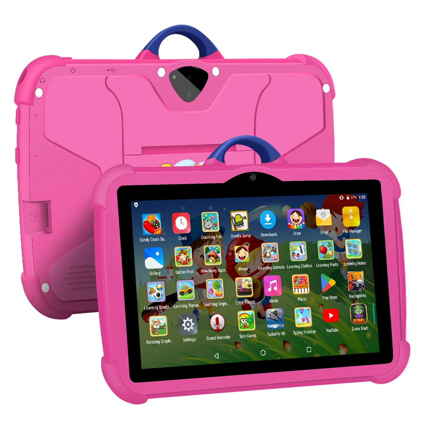 Glomexia Kids 7″ Android 13 Tablet 📱 | 4GB RAM 64GB | Dual Camera