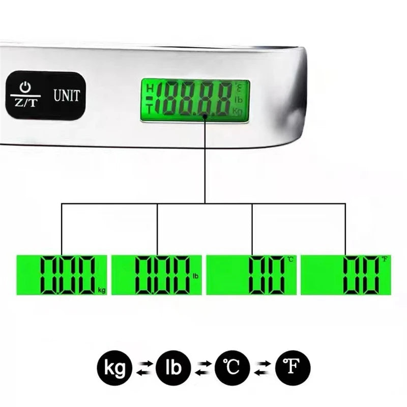 Portable Digital Luggage Scale (50kg)