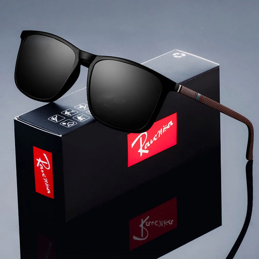 🌍 Glomexia – Polarized Rectangle Sunglasses for Men 😎🕶️