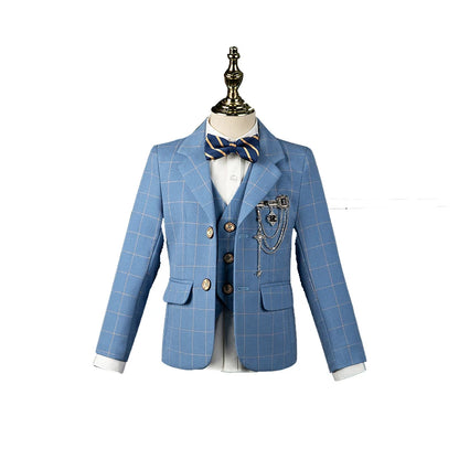 🤵 Boys Wedding Suit Set – 4PCS Kids Formal Tuxedo Outfit