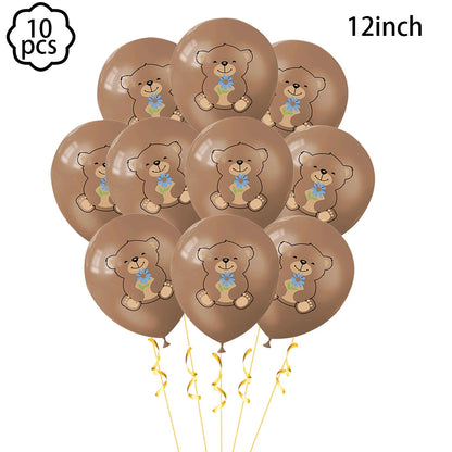 Premium Teddy Bear Birthday Balloon Decoration Set