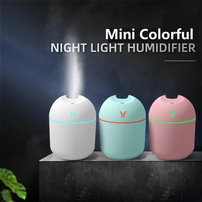 💧 USB Mini Air Humidifier 250ML – Aroma Diffuser