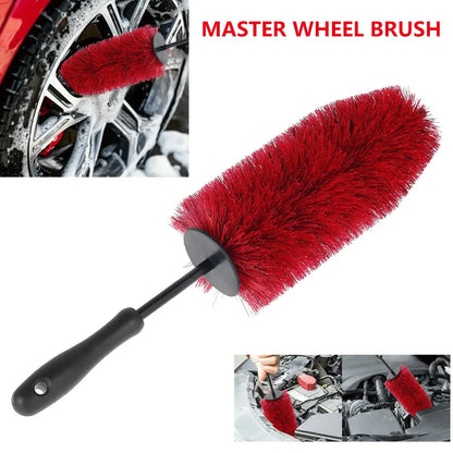 Premium 45cm Car Wheel Rim Cleaning Brush – Soft Non Scratch
