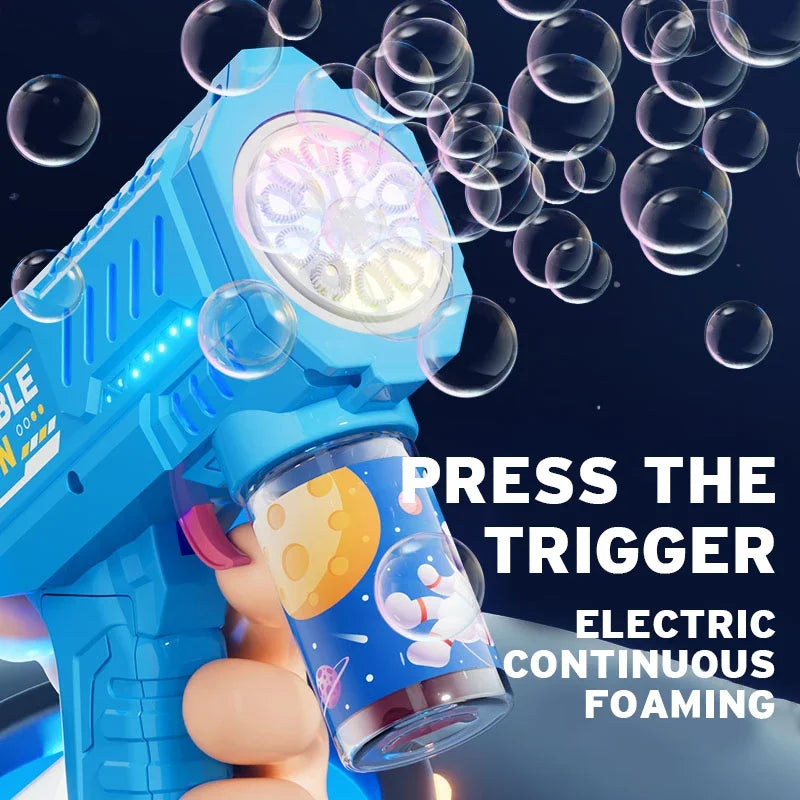 🚀🫧 Glomexia Bubble Rocket Gun