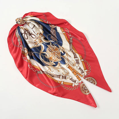 Premium 90x90 Paisley Fashion Scarf | Women Headband | GLOMEXIA