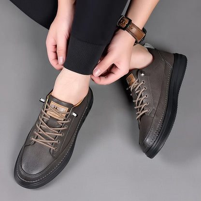 Luxury Men’s Leather Lace-Up Shoes